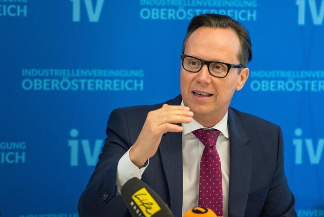 Industriellenvereinigung Oberösterreich-Geschäftsführer Joachim Haindl-Grutsch. | Foto: IV OÖ/Krügl