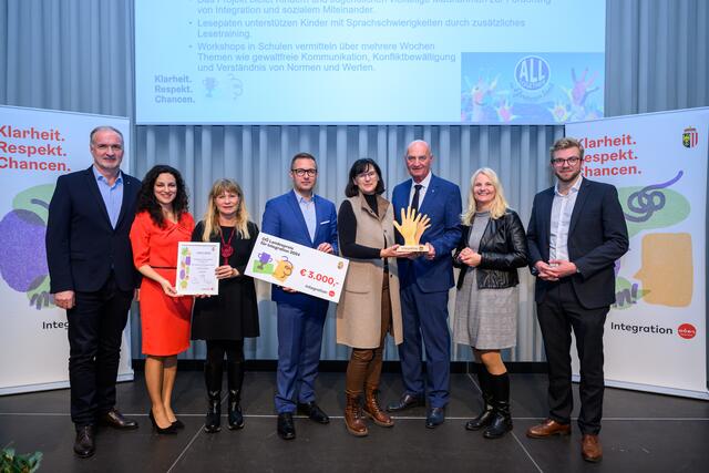 Das Projekt "All together" vom Regionalentwicklungsverband Eferdinger Land belegte den ersten Platz in der Kategorie "Respekt und Werte". | Foto: LandOÖ/Team Fotokerschi
