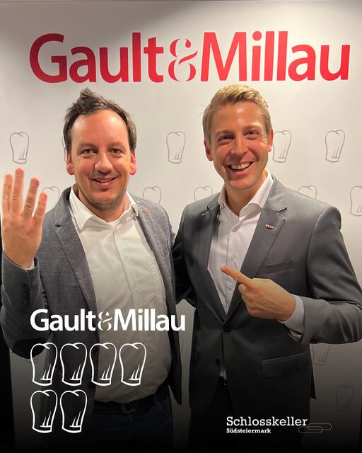 Haubenkoch Markus Rath und Eigentümer und Geschäftsführer Philipp Gady | Foto: © Schlosskeller Südsteiermark