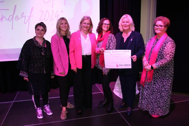 v.li.n.re.: SP-Frauen-Landesgeschäftssführerin Karin Krakhofer, Sophie Schmidt (Österreichische Krebshilfe NÖ), die Kremser SPÖ-Frauenbezirksvorsitzende GRin Mag.a Elisabeth Kreuzhuber MBA, Gabriela Mausser (Österreichische Krebshilfe NÖ), Landesfrauenvorsitzende Elvira Schmidt, Andrea Bergmaier (SPÖ-Frauen Krems) | Foto:  SPÖ-Frauen NÖ