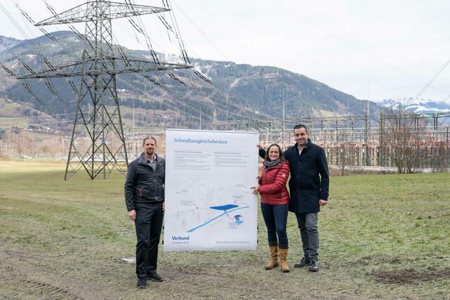 Projektleiter PSW Schaufelberg Thomas Etzer, Werksgruppenleiterin Kaprun Tanja Janisch-Breuer, Gesamtprojektleiter Christian Rieder | Foto: verbund