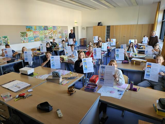 Insgesamt haben 1.100 Schüler und Schülerinnen an der Aktion teilgneommen. | Foto: Stadtmarketing Ried  