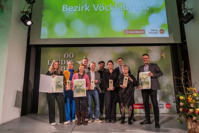 Die Ausgezeichneten im Bezirk Vöcklabruck | Foto: Land OÖ/Tina Gerstmair