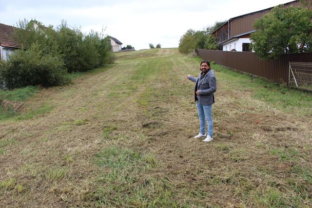 Im neuen Siedlungsgebiet West im Bereich Schützenstraße in Richtung Höhenweg entstehen 18 neue Bauplätze.  | Foto: Gemeinde Oberschützen