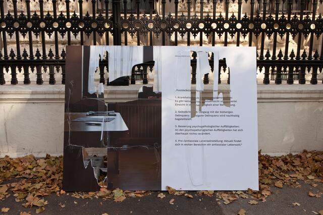 Weil er weitere Attacken befürchtet, bangt der Künstler jetzt um das Fortbestehen der Ausstellung. | Foto: Robert Fleischanderl 2024