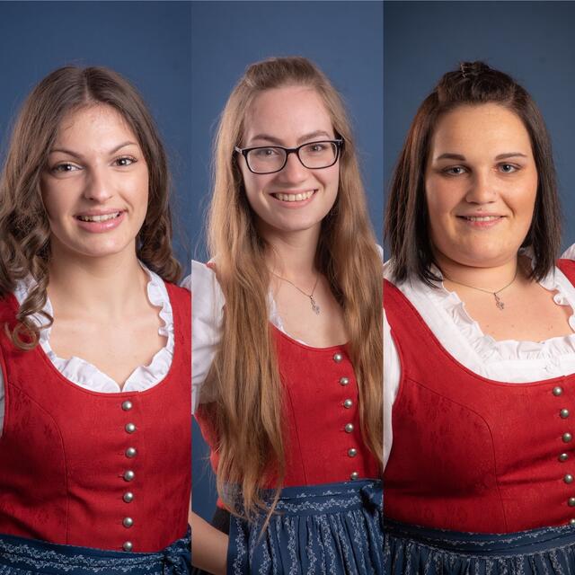 Lea Hofer, Laura Brunner und Vanessa Wechselberger. | Foto: TMK Wald im Pinzgau