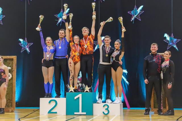 Staatsmeister in der Main Class Contact Style: Laurin Greiter &amp; Nicole Harb (Formation 88) | Foto: Iris Bloder