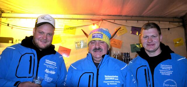 Obmann Mathias Schwinger, Vize Martin (re.) und Vater Walter