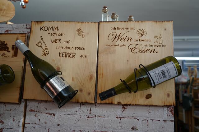 Ideen rund um Wein vom Tischler Wolfgang Thyringer | Foto: Andrea Glatzer