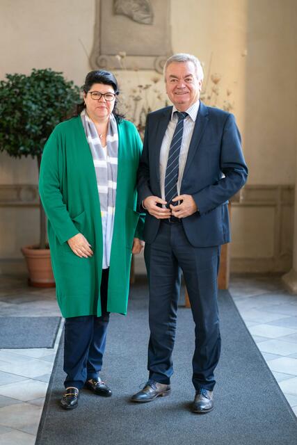 "Es ist nicht die Zeit der Sozialdemokratie", sagt LAbg. Helga Ahrer nach der Wahl. Hier im Bild mit LH-Stv. Anton Lang. | Foto: SPÖ
