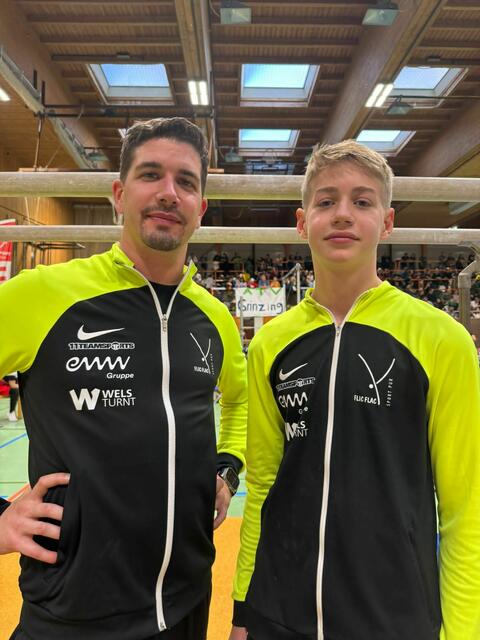 Trainer Daniel Gattinger mit Schützling Manuel Sammer  | Foto: SV Flic-Flac