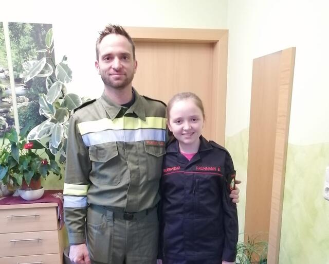 Der jüngste Franz in der Familie Fruhmann mit Tochter Eva.  | Foto: Lenz 