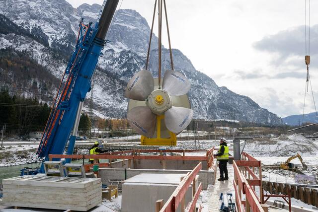 32 Tonnen wiegt eine Turbine. | Foto: VERBUND/Johannes Wiedl