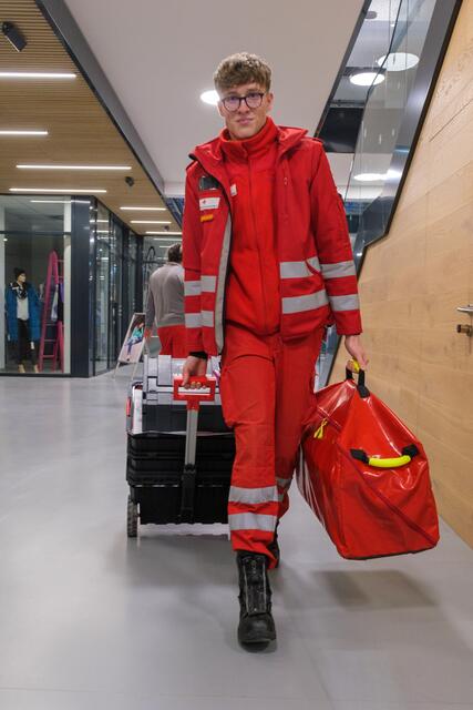 In der Köflacher Rathaus-Passage wurde alles vorbereitet. | Foto: Luttenberger