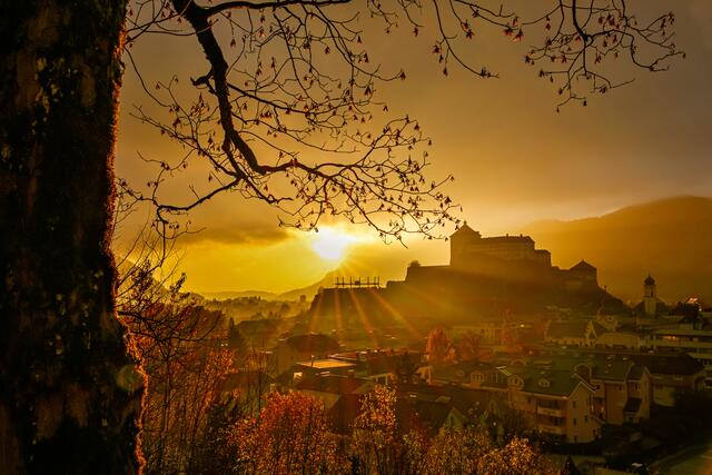 Sonnenuntergang über Kufstein 