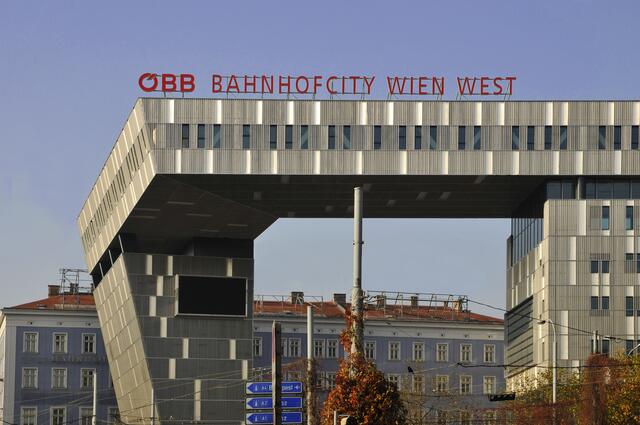 ÖBB Bahnhofcity am Wiener Westbahnhof. | Foto: ÖBB/Robert Deopito