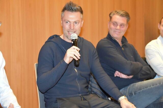 Diskussionsfreudig: M. Unterrainer und H. Rauch. | Foto: Rebeiz