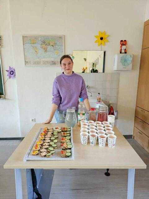 Es warteten gesunde Brötchen und Getränke auf die Kinder. | Foto: Wanko