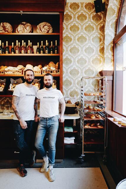 Die Gastronomen Andreas Knünz (l.) und Manuel Köpf. | Foto: Atelier Karasinski