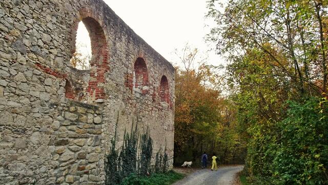 Am Rückweg, ... wieder an der Leopoldkapelle (Infopoint) vorbei ... | Foto: © Silvia Plischek