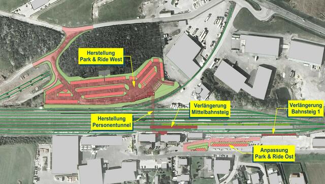 Plan der Neuerungen am Bahnhof Wulkaprodersdorf  | Foto: WWW.OLN.AT