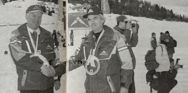 Der Zusammenschluss der Skigebiete Serfaus und Fiss/Ladis ist perfekt: Die beiden Geschäftsführer der Komperdellbahn Serfaus und der Fisser Bergbahnen, Bgm. Georg Mangott (re) und Alois Geiger unterstreichen mit Handschlag den Vertrag. | Foto: Celina Leitner