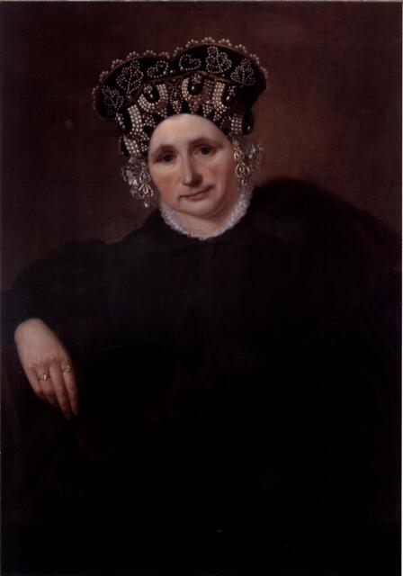 Porträt einer polnischen Jüdin mit Sterntichel. | Foto: David Peters  