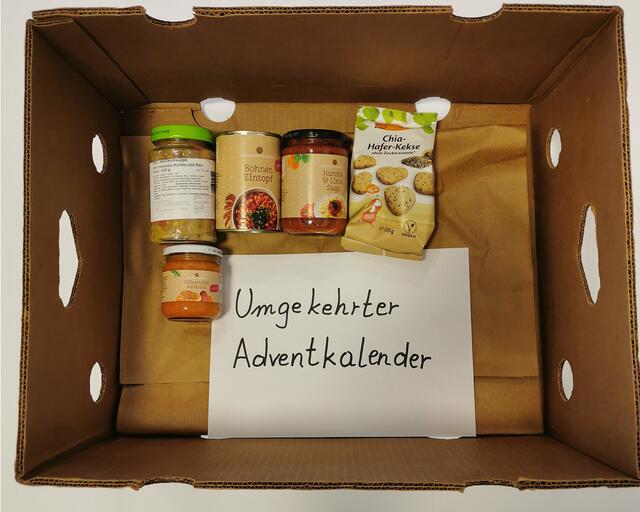 Die Caritas Steiermark startet mit dem "umgekehrten Adventkalender". Alle können mitmachen, auch Firmen, Vereine, Schulen und Co. Jeder Bezirk hat mehrer Abgabestellen. | Foto: Caritas