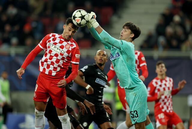 Erfolgreiches Debüt: Daniil Khudyakov durfte sich in seinem ersten Spiel für Sturm jubeln.  | Foto: GEPA
