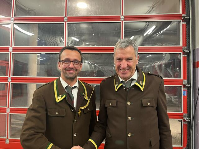 Stefan Luftensteiner (li.) ist der neue Obmann, der von Routinier Adi Schiener als Stellvertreter unterstützt wird. | Foto: MK Axams