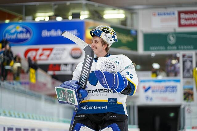 Die Adler jubelten über den Heimsieg. | Foto: KEC/Schwaninger