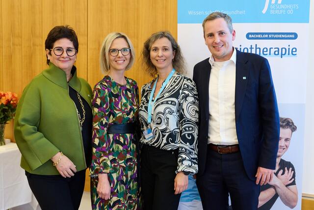 Bettina Schneebauer, Christina Rinnhofer, Regina Prankl und Reinhard Beikircher (v. li.). | Foto: FHG OÖ Martin Wiesler