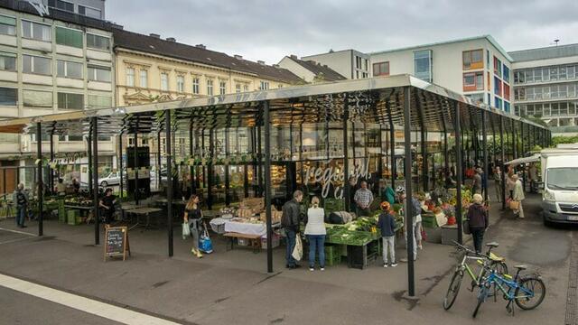 Der Grünmarkt soll mit der Apotheke als Frequenzbringer neuen Schwung bekommen. | Foto: Stadt Linz