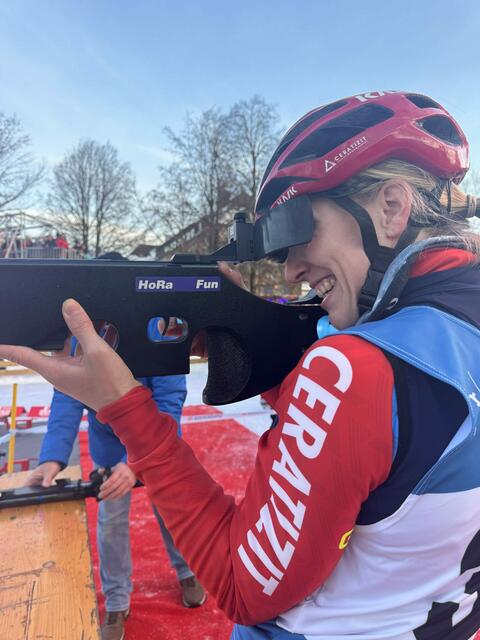 Beim zweiten Rad- und Eislauf-Biathlon stellten Radfahrer und Eisläufer in 2er-Teams ihre Schnelligkeit und Treffsicherheit unter Beweis. | Foto: Naturparkregion Reutte