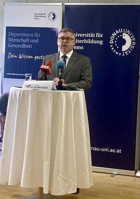 Finanzlandesrat DI Ludwig Schleritzko bei der Pressekonferenz zum Thema "Pilotprojekt Gesundheit.Region.Waldviertel" | Foto: Marion Edlinger