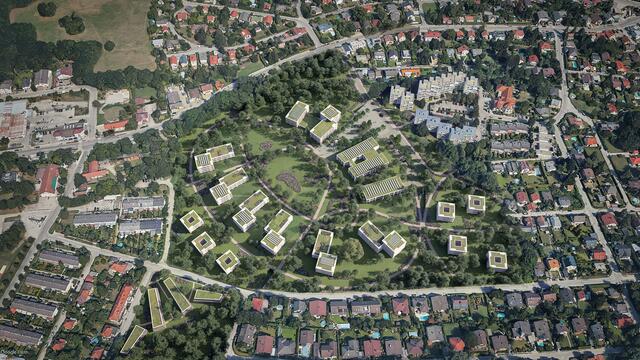 So soll das geplante Projekt "Wiesenpark Breitenfurt" aussehen. | Foto: BIP Immobilienverwaltung