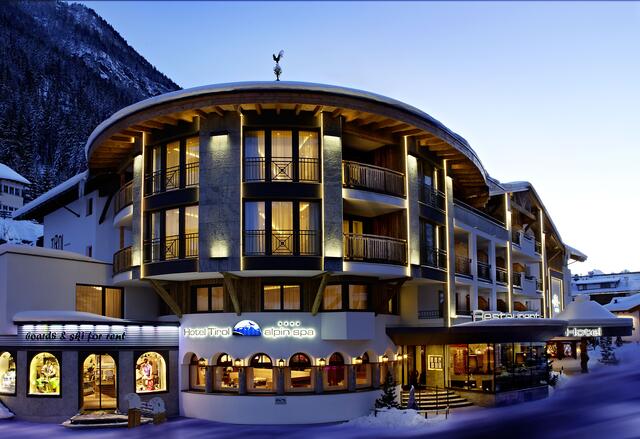Das Hotel Tirol in Ischgl wurde zum besten Hotel mit Pistenanbindung in Tirol gewählt. | Foto: Hotel Tirol Ischgl