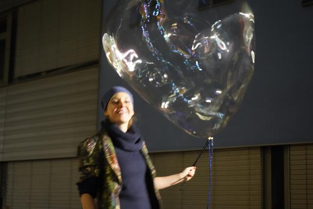 Beeindruckende Seifenblasen-Show | Foto: Andrea Glatzer