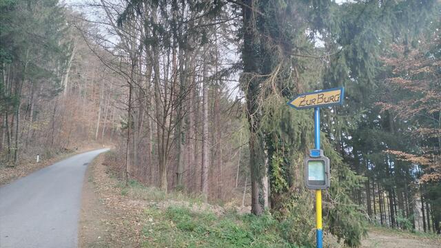 Tafel beim Parkplatz