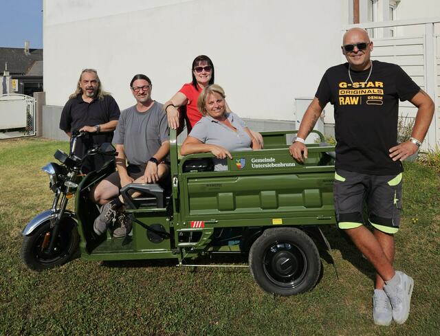 Ein E-Tuk-Tuk für die Gemeindemitarbeiter. | Foto: Gemeinde Untersiebenbrunn
