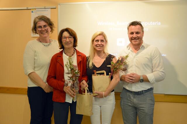Johann Heumader-Schweigl (Miteinand in Imst), Ex-Stadträtin Brigitte Flür, Nina Stolz (BHAK/HAS Imst) und Senioren-Stadtrat Richard Aichwalder.