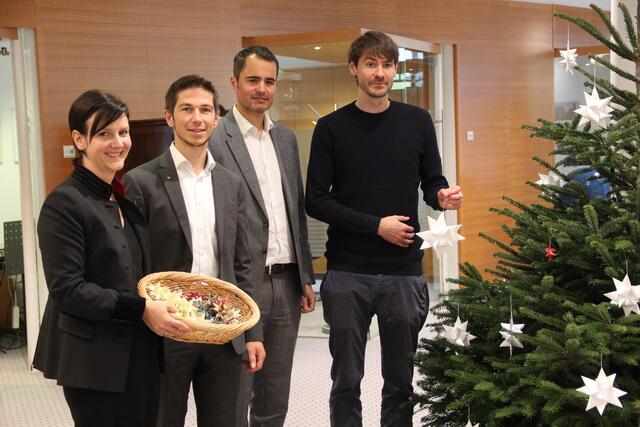 Das Team der Volksbank mit Talkesselmanager Florian Schweiger (rechts). | Foto: Tanja Thurner