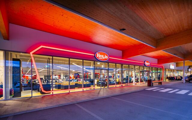 So sieht der neue Hervis am Vorum von außen aus. | Foto: Hervis/Werner Krug