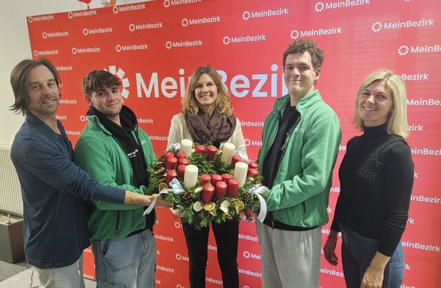 Die Diakonie de La Tour stellte sich bei MeinBezirk mit einem ganz besonderen Adventkranz ein.  | Foto: Foto: MeinBezirk