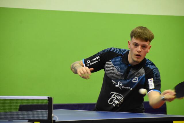 André Pierre Kases gewann sein Einzelduell für Oberwart. | Foto: Michael Strini