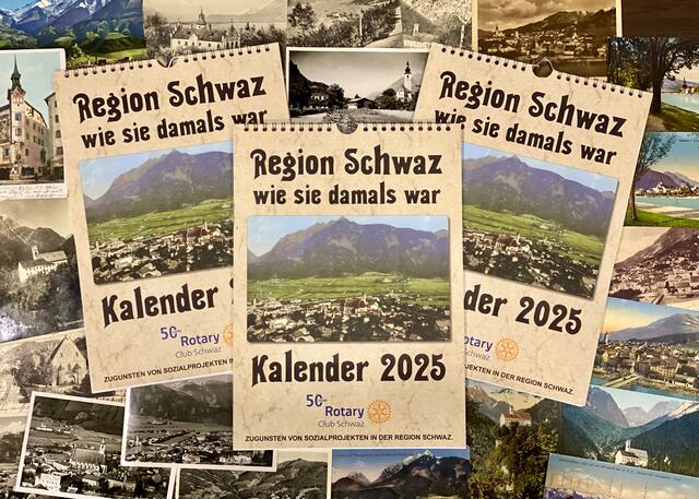 Historischer Kalender für soziale Projekte.
