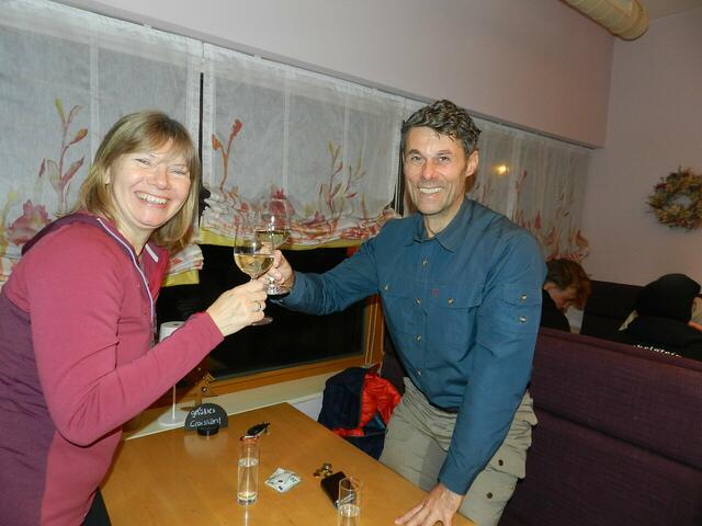 Birgit und Otto Klement genossen den Krampuslauf | Foto: Heribert Punz