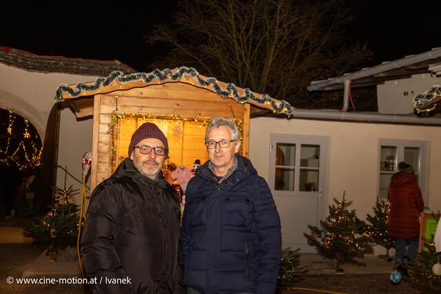 Walter Pozzobon mit Vizebürgermeister Christoph Lamper - ein zufriedenes Lächeln zur späteren Stunde. | Foto: www.cine-motion.at / Ivanek