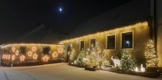Weihnachtliche Beleuchtung am Haus von Peter Datler | Foto: privat