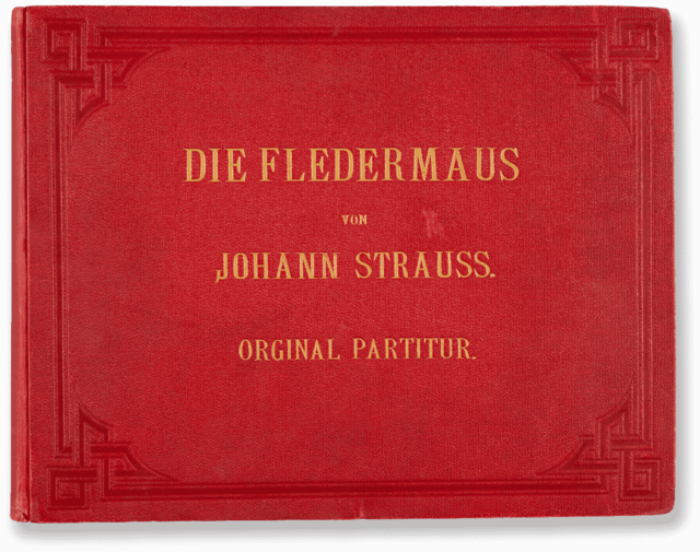 Ein Highlight der Ausstellung: die Originalpartitur der "Fledermaus" | Foto: Museumsverband/Theatermuseum